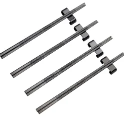Baguettes Kito Chopsticks Lot de 4, Noir