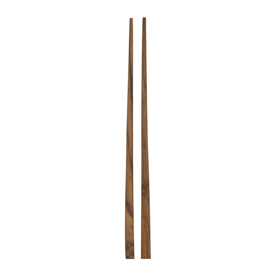 Baguettes Teak, 1 set, Marron