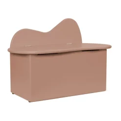 Banc avec rangement Slope 75x38x51 cm, Rose