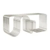 Banc d'assise Curva 100 cm, Argent