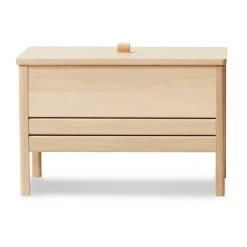 Banc de rangement A Line 68 cm, Chêne huilé