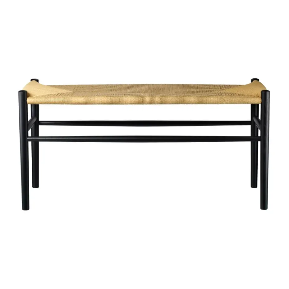Banc J163 Piano, Oak black painted-nature
