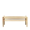 Banc J83B 37x100 cm, Oak nature lacquered-nature