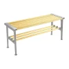 Banc Nostalgi 100 cm, Bouleau-aluminium