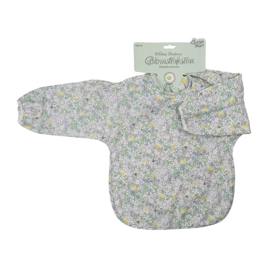 Bavoir à manches Elsa Beskow Blomsterfesten, Multi