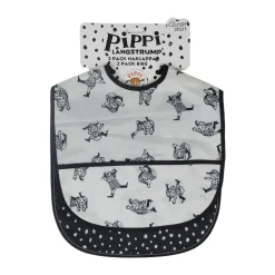 Bavoir Pippi Cirkus, lot de 2, Multi