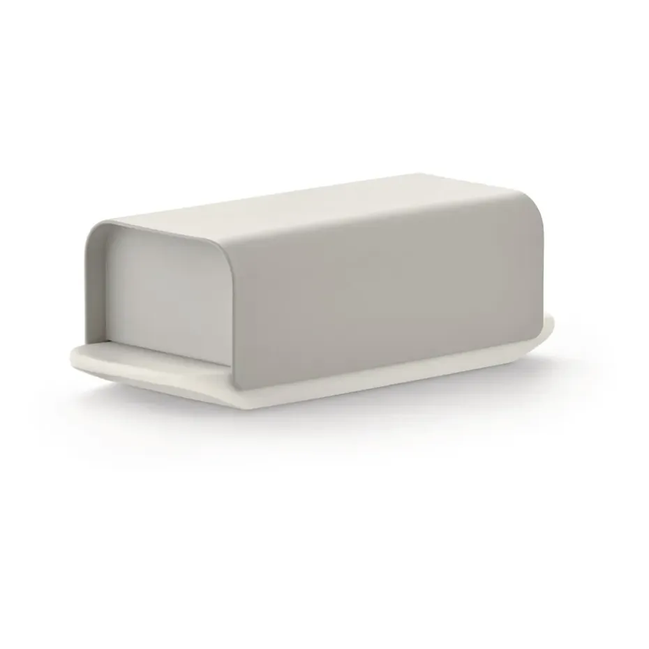 Beurrier Mattina 9,5x21 cm, Gris chaud-acier inoxydable