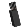 Bloc à couteaux Edge avec 5 couteaux, noir
