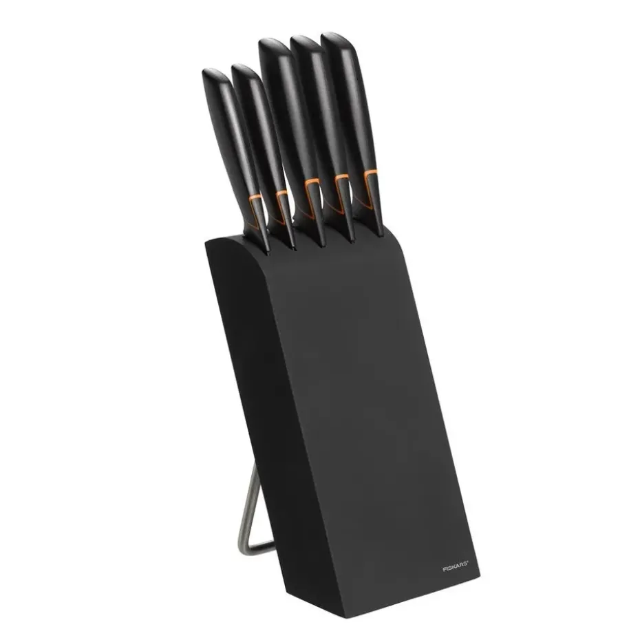 Bloc à couteaux Edge avec 5 couteaux, noir