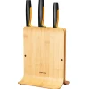 Bloc à couteaux en bambou Functional Form avec 3 couteaux, 4 Pièces