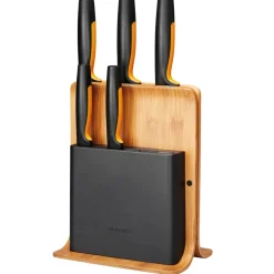 Bloc à couteaux Functional Form en bambou avec 5 couteaux, 6 Pièces