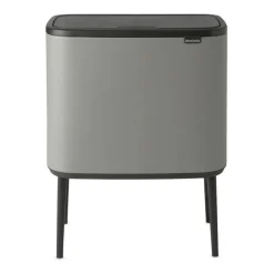 Bo Touch Bin 11+23 litres, Mineral concrete grey