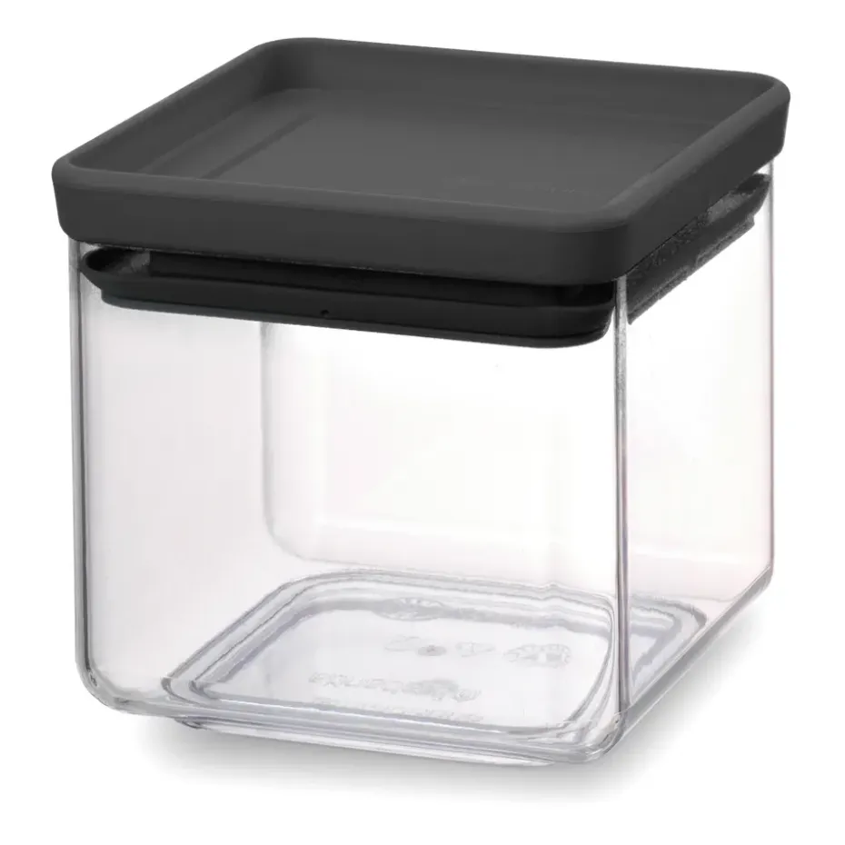 Bocal de rangement carré TASTY+ 0,7 L, Gris foncé