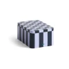 Bocal Tin Container small, Dark blue-lavender