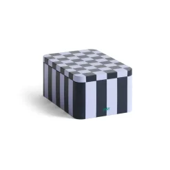 Bocal Tin Container small, Dark blue-lavender
