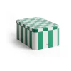 Bocal Tin Container small, Green-off white
