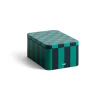 Bocal Tin Container small, Green-dark blue