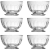 Bol à dessert Perigord sur pied 50 cl, lot de 6, Transparent