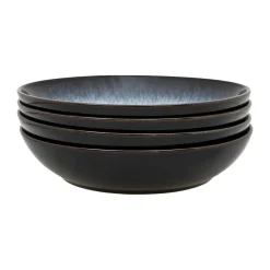 Bol à pâtes Halo 22cm Lot de 4, Bleu-gris-noir