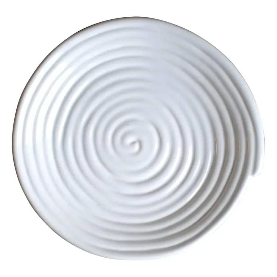 Bol Curl large Ø20 cm, Shiny white