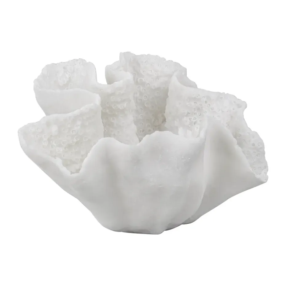 Bol décoratif Coral, Blanc cassé