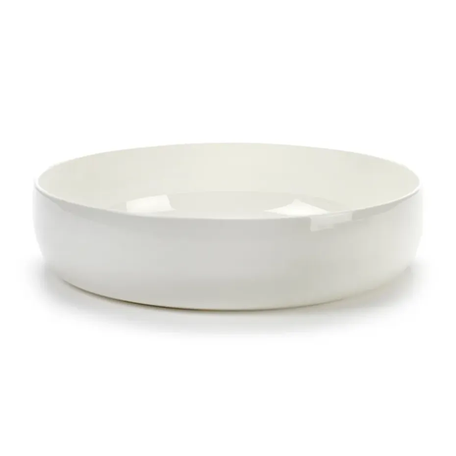 Bol de service Base avec petits rebords blanc, 24 cm