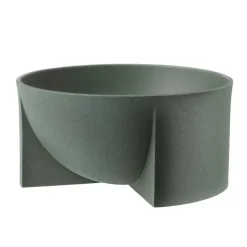 Bol en céramique Kuru 12x24cm, Vert mousse