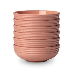 Bol Lines Ø16 cm Lot de 6, Rose