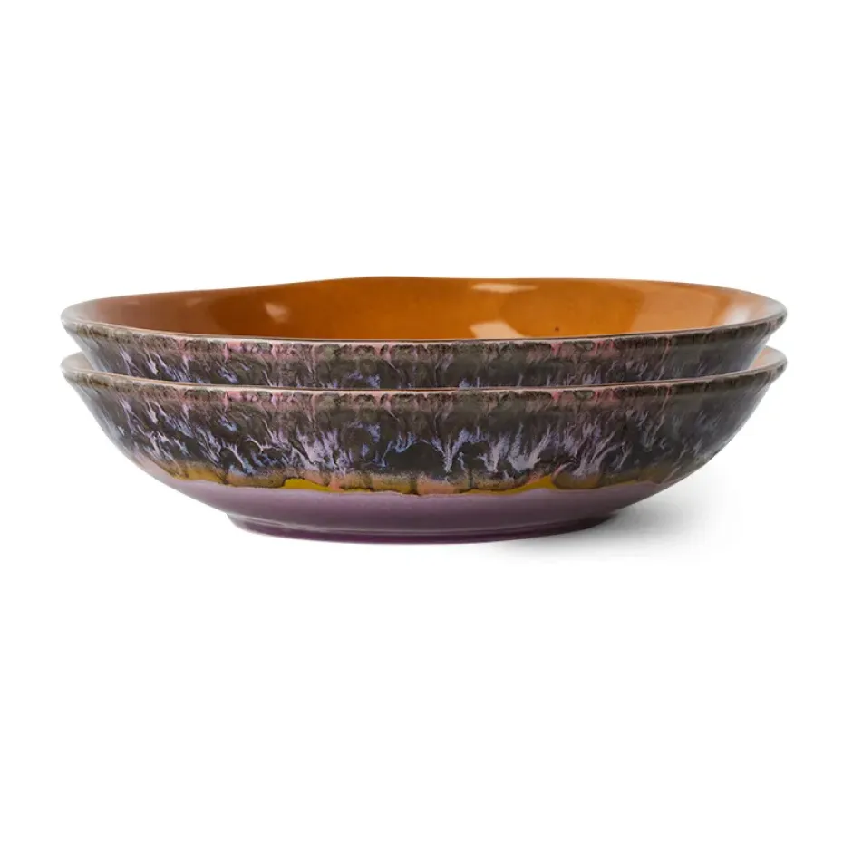Bol 70's curry 21,7x21 cm Lot de 2, Daybreak