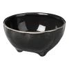 Bol sur pied Nordic Coal, Ø11 cm