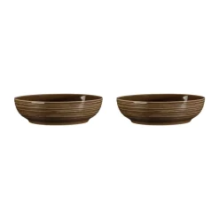 Bol Terra Ø 25,5 cm, lot de 2, Earth Brown