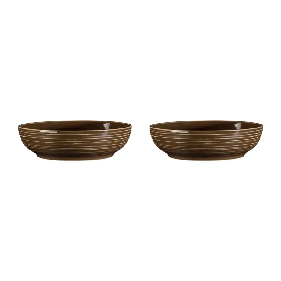 Bol Terra Ø 25,5 cm, lot de 2, Earth Brown