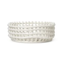 Bol tressé Ceramic, Off-white