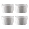 Bols à soufflé Fire Ø 9 cm Lot de 4, Blanc