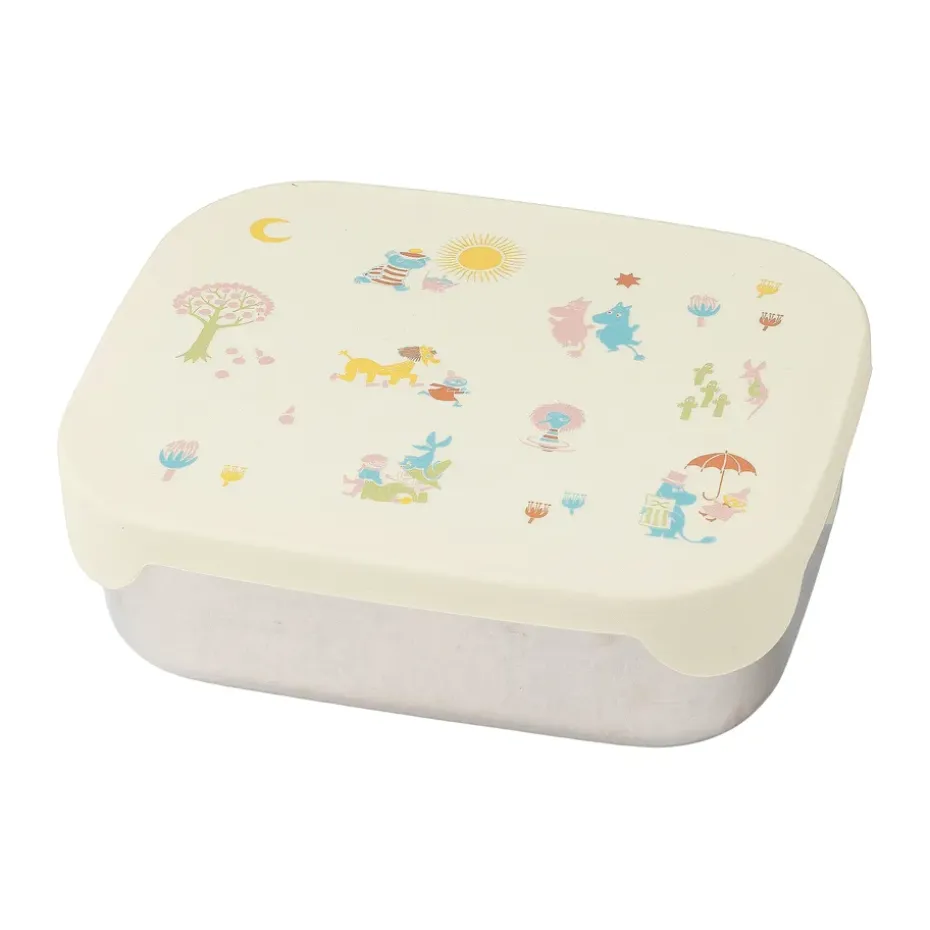 Boîte à déjeuner Mumin 80 en métal 13x17 cm, Beige