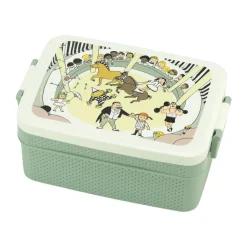Boîte à déjeuner Pippi Cirkus 8x18,5 cm, Vert-blanc