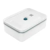 Boîte alimentaire sous vide en plastique plate La-Mer 2 L, 24,5x18,5x9 cm