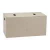 Boîte de rangement Cube Long, Beige