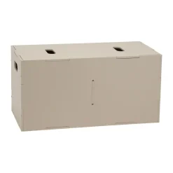 Boîte de rangement Cube Long, Beige