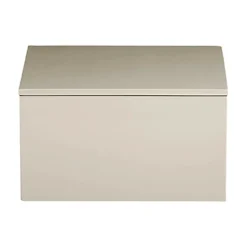 Boîte de rangement laquée Lux 19x19x10,5 cm, Latte