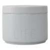 Boîte thermos à déjeuner Design Letters Petit, Life-Grey