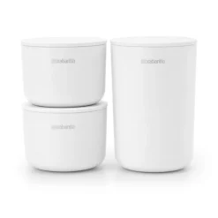 Boîtes de rangement ReNew Lot de 3, Blanc