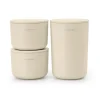 Boîtes de rangement ReNew Lot de 3, Soft Beige