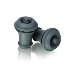 Bouchon de vin Vacuvin, lot de 2, Gris