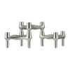 Bougeoir BMF STOFF, 3 pièces, Chrome brossé
