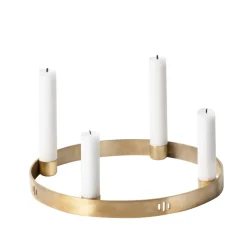 Bougeoir Circle laiton, petit