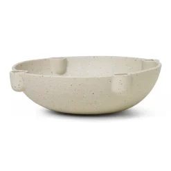 Bougeoir de l'avent Bowl céramique large Ø27 cm, Gris clair