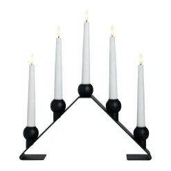 Bougeoir de l'Avent Luna, Black