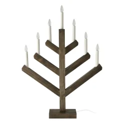 Bougeoir de l'avent Pine 62 cm, Teinté foncé