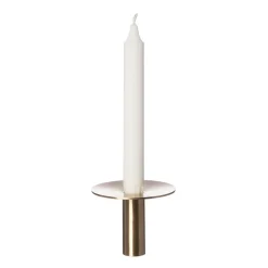Bougeoir Ernst Laiton brossé Ø9,2 cm, 7 cm